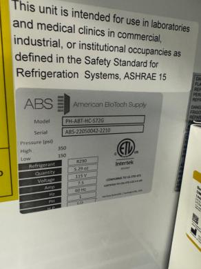 American Biotech Supply PH-ABT-HC-S72G Triple-Door Laboratory Refrigerator for Controlled Cold Storage-cover