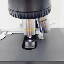 Olympus BX40 Fluorescence Microscope with 10x and 40x Objectives, 8 of 10