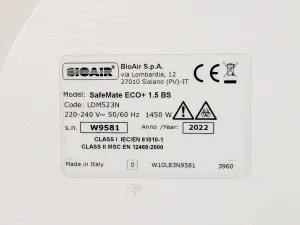 BioAir Safemate ECO+ 1.5BS Class II Microbiological Safety Cabinet with Stand, 16 of 22