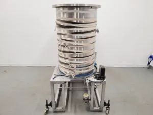 TEM Vacuum Chamber Parts 60cm Diameter, 98cm Height on Aluminium Bench, 17 of 17