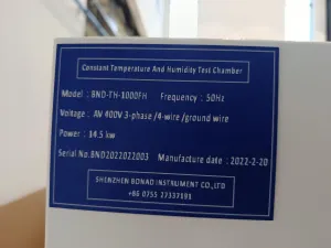 Shenzhen 1000L Controlled Temperature & Humidity Test Chamber (-40°C to +200°C), 3 of 4