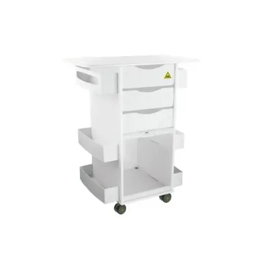 TrippNT MRI Core DX Extended Top Lab Cart with Sliding Door and Stainless Casters