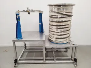 TEM Vacuum Chamber Parts 60cm Diameter, 98cm Height on Aluminium Bench, 2 of 17