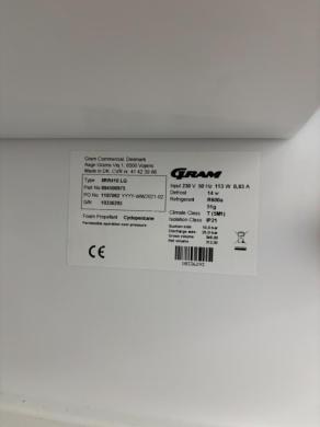 Gram IIRR410 LG Laboratory Freezer with Cyclopentane Refrigerant-cover