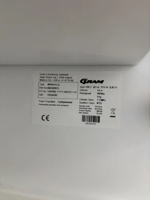 Gram IIRR410 LG Laboratory Freezer with Cyclopentane Refrigerant