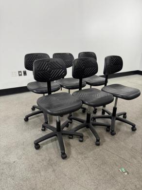Fisherbrand Ergonomic Adjustable Laboratory Chairs with Rolling Five-Leg Bases, Set of 6-cover