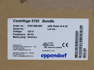 Eppendorf 5702 Centrifuge w/ A-4-38 Rotor, 3 of 3