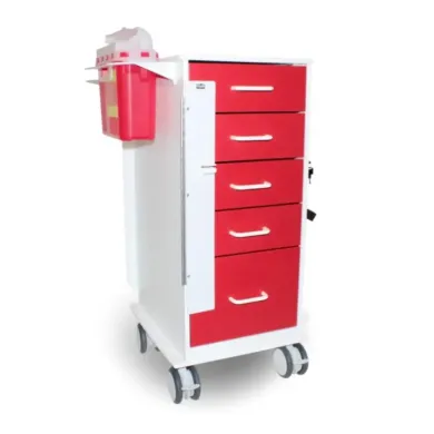 TrippNT Valor Locking Crash Cart for Emergency Medication and Life Support Equipment