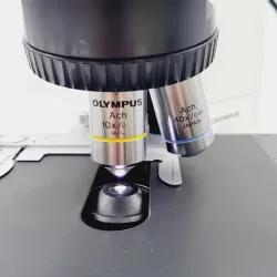 Olympus BX40 Fluorescence Microscope with 10x and 40x Objectives, 7 of 10
