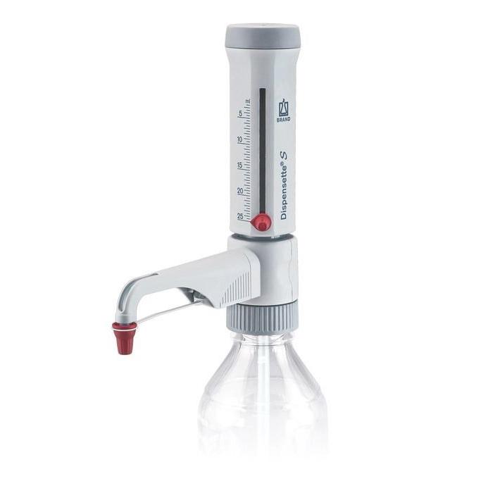 BrandTech Scientific Dispensette S Analog Bottletop Dispenser, 5 to 50mL