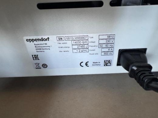Eppendorf 5810 Benchtop Centrifuge with 14,000 rpm Maximum Speed-cover