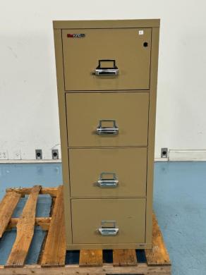 Fire King 4 Drawer Metal Filing Cabinet for Laboratory Document Storage-cover