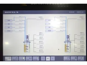 Sartorius Biostat B-CC Twin Bioreactor Controller with 5L and 10L Single-Wall Glass Univessels for Cell Culture, 7 of 44