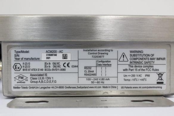 Mettler-Toledo ACM200-AC Interface Converter Turn-Key Ready 100V-240V Unit-cover