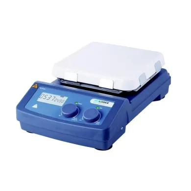 Scilogex SCI550-Pro LCD Digital 7 x 7 Magnetic Hotplate Stirrer, ceramic-glass plate, with PT1000 Sensor & Sensor Stand