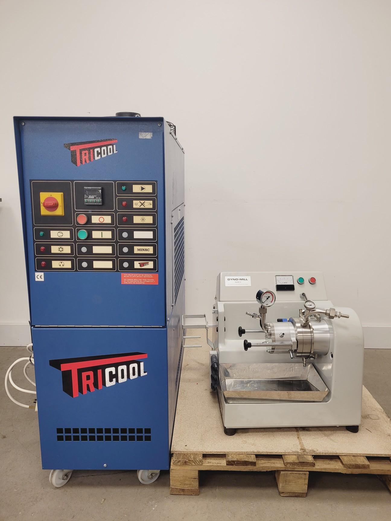 Dyno Mill Grinder KDL & Tricool Chiller MINAC 005LTS
