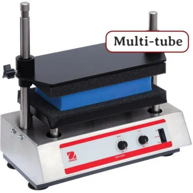 Ohaus Multi-Tube Vortex Mixer VXMTAL with Interchangeable Foam Racks