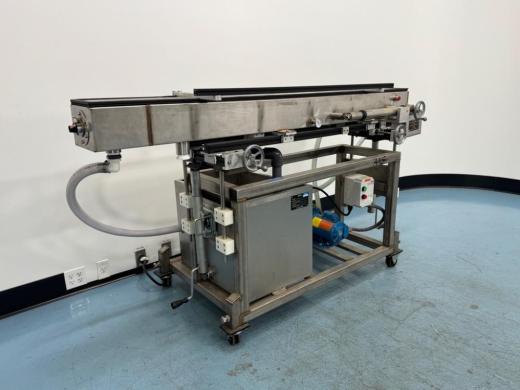 Stainless Steel Industrial Conveyor System with Integrated Drive and Enclosed Support Frame-cover