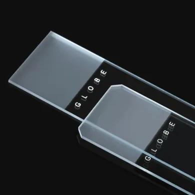 Globe Scientific 1380-30 Frosted Diamond® White Glass Microscope Slides, 25x75mm, 1mm Thickness