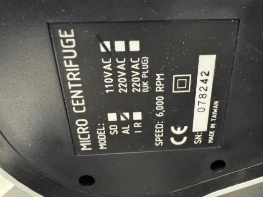 USA Scientific IR Model Micro Centrifuge with 6,000 RPM Speed-cover