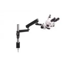 EMZ-5TR Trinocular Zoom Stereo Microscope with Articulated Arm Table Clamp Stand, 3 of 6