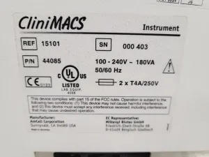 Miltenyi Biotec CliniMACS Instrument 44085, 8 of 30