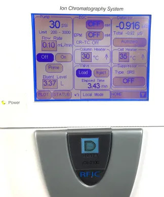 Dionex ICS-2100 Ion Chromatograph with Electrolytic Sample Preparation and Eluent Generation
