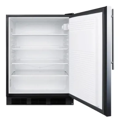 Accucold AL752BKSSHV 24" Wide Built-In ADA Compliant Laboratory Refrigerator
