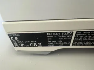 Mettler Toledo XP203S Digital Scale, 2 of 2