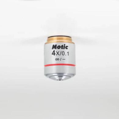 MOTIC EC-H PL 4X/0.1 Plan Achromatic Infinity-Corrected Microscope Objective (WD 15.9mm)-cover