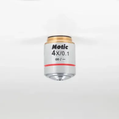 MOTIC EC-H PL 4X/0.1 Plan Achromatic Infinity-Corrected Microscope Objective (WD 15.9mm)
