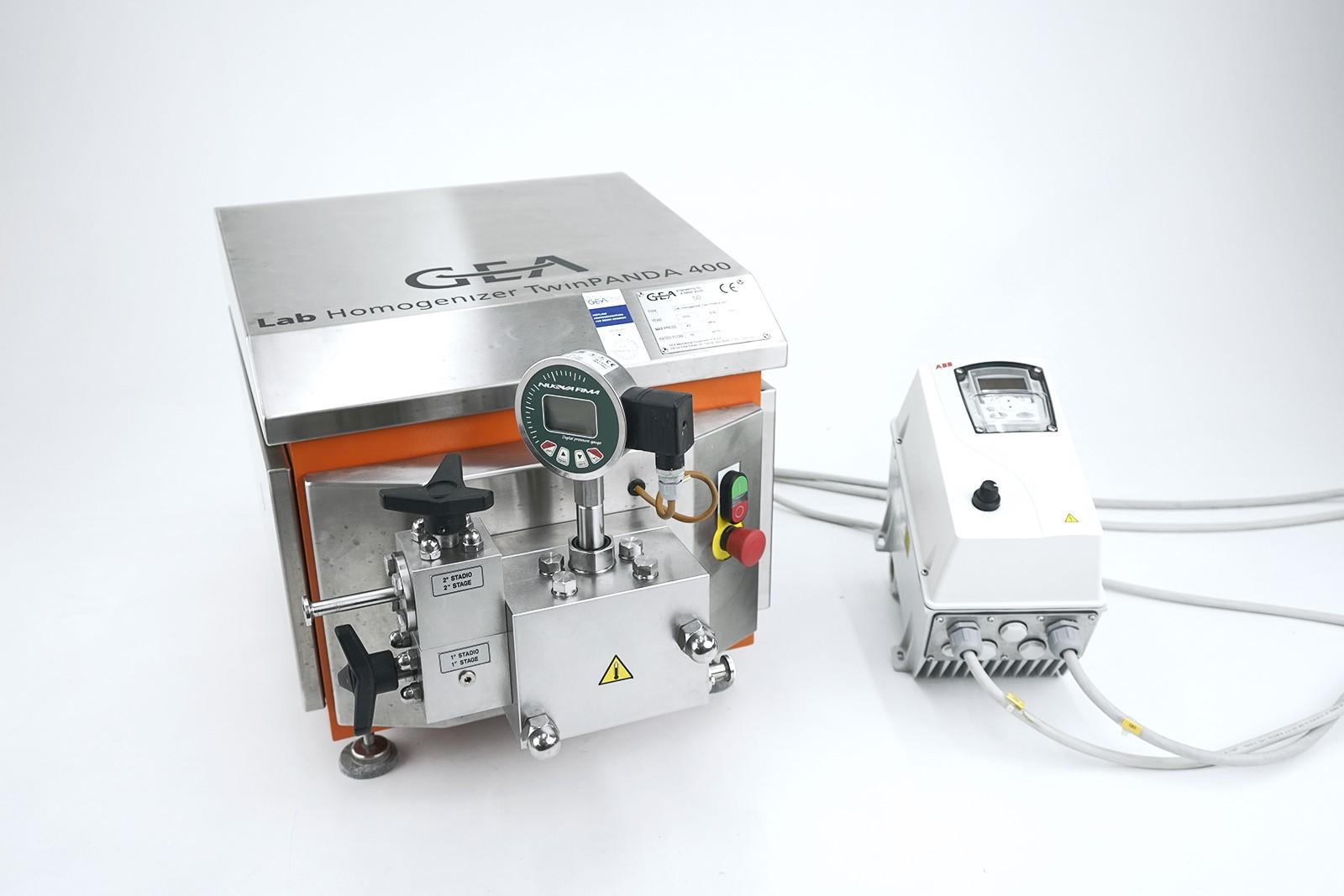 GEA Twin Panda 400 NS2002H Laboratory High-Pressure Homogenizer, 400 bar, 55 L/h, 2022