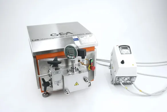 GEA Twin Panda 400 NS2002H Laboratory High-Pressure Homogenizer, 400 bar, 55 L/h, 2022