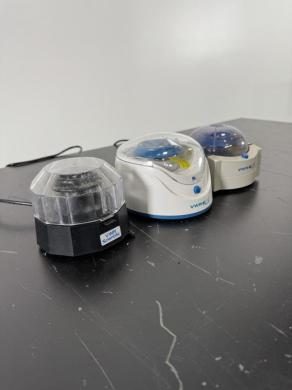 Lot of 3 Various Microcentrifuges for Microtube Centrifugation in Laboratory Workflows-cover