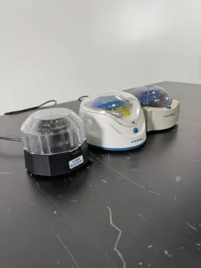 Lot of 3 Various Microcentrifuges for Microtube Centrifugation in Laboratory Workflows