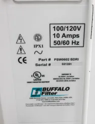 Buffalo PSW0602 BDRI Portable Aerosol Evacuation System with 0.12 Micron Filtration, 10 of 10