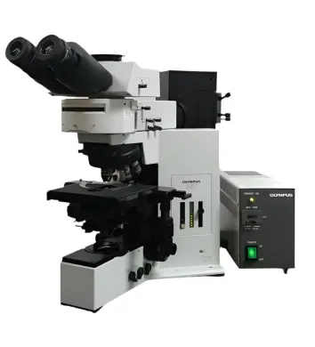 Olympus BX50 Microscope with DIC, Fluorescence, and Trinocular Superwide Head