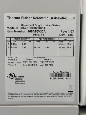 Thermo Scientific TSX Series Ultra Low Temperature -80°C Laboratory Freezer-cover