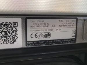 Memmert ICO150 CO2 Incubator/Oven, 8 of 11