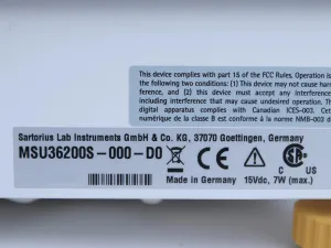 Sartorius Cubis MSU36S High Capacity Balance with Printer, 14 of 15