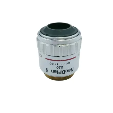 Olympus NeoDPlan 5x Metallurgical Microscope Objective, IC 5 ∞/- f=180