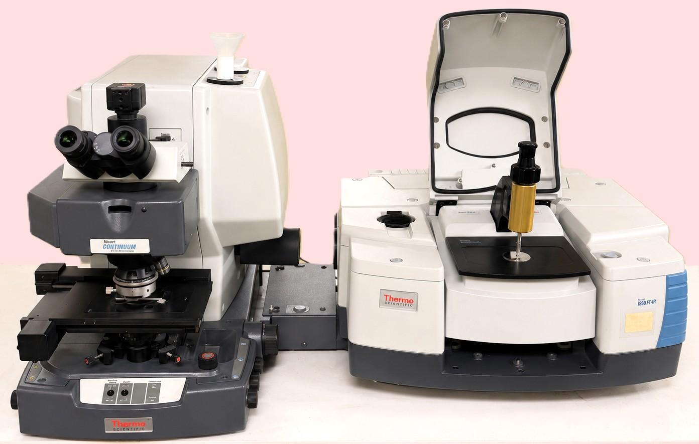 Thermo Fisher Nicolet iS50 FT-IR Spectrometer with Continuµm IR Microscope and Smart Orbit ATR Accessory