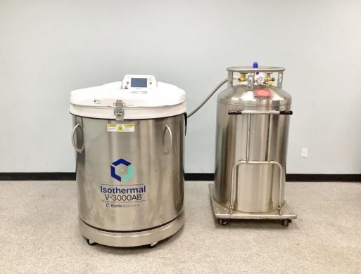 Cryo Biosystems V3000 Liquid Nitrogen Dewar for Cryogenic Sample Storage-cover