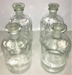 Wheaton 215240 Narrow-Mouth 1L Borosilicate Glass Reagent Bottle with Glass Stopper, 2 of 2