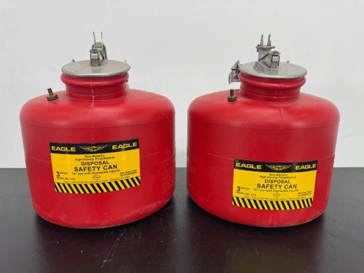 Eagle 3 Gallon Disposal Safety Can for Laboratory Chemical Waste Storage-cover