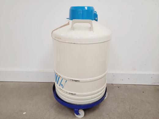 Air Liquide GT 38 Liquid Nitrogen Dewar with 6 x Storage Racks Lab-cover