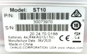 Ohaus Starter ST10 Waterproof Handheld pH Meter, 5 of 5