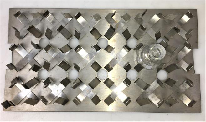 Flask Holder Platform Attachment with 18 x 125mL Flask Clamps, 18" x 10"-cover