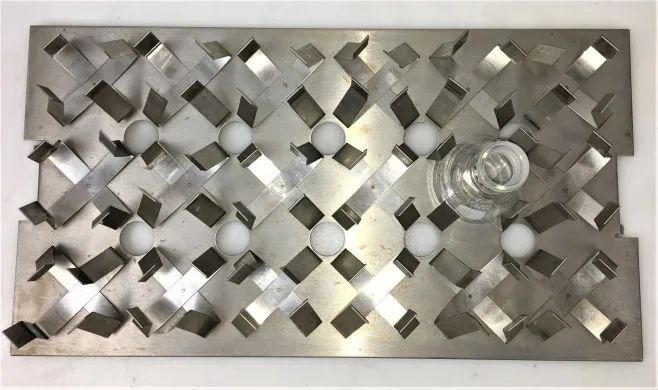 Flask Holder Platform Attachment with 18 x 125mL Flask Clamps, 18" x 10"