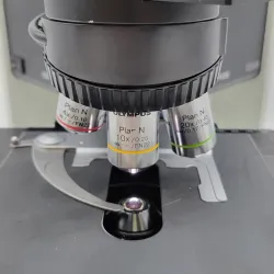 Olympus BX46 Microscope with Tilting Head, Dual Viewing Bridge, and 100x Objective, 3 of 7